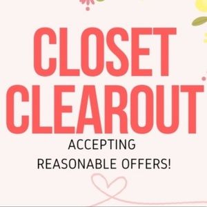 Closet clear out!